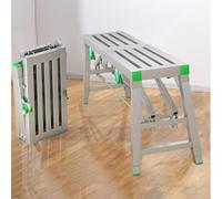 BHLFGKY Scala a Torre Pieghevole Portatile - Piattaforma di Lavoro ad Altezza Regolabile per Pulizia del soffitto, verniciatura, Lavaggio Auto - Sgabello Multiuso da 120x30 cm
