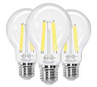 BHMAOYN 12V LED E27 Lampadina a Vite,6W Bassa Tensione Bianca Fredda 5000K, A60 6W Lampadine AC/DC 12-24V Retrò E27 Luci LED 60W Equivalente,Per Camper Camper Marine,Pack of 3