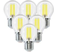 BHMAOYN 12V LED E27 Lampadina a Vite,6W Bassa Tensione Bianca Fredda 5000K,G45 4W E27 Lampadine AC/DC 12-24V Retrò E27 Luci LED 60W Equivalente,Per Camper Camper Marine,Pack of 6