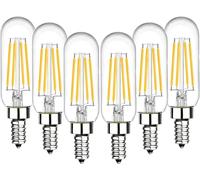 BHMAOYN Lampadina E14 LED T25, 12 V, 4 W, 400 lm, 2 V-24 V, E14, luce bianca calda, 2700 K, sostituisce 40 W, piccola lampadina LED da 12 V, per campeggio, giardino, set da 6