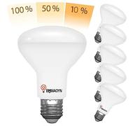 BHMAOYN LED 12W Riflettore R80 E27,Dimmerabile a 3 Tadi Tramite Interruttore Della luce,1150LM (12W)-600LM (6W)-120LM (2W),3000K Bianco Caldo,Dimmerabile Senza Dimmer,Set di 6