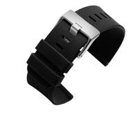 BHMIRUI Compatibile con Suunto 7 D5 9 TRAVERSE Series Alpha Watch 24 mm cinturino in gomma silicone sportivo cinturino impermeabile braccialetto da uomo con strumenti(B-Black silver)