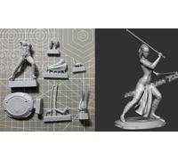 Bhowsa 1/24 Kit modello in resina di antica guerriera Modello in resina non verniciato e non assemblato//H8Z6J19
