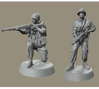 Bhowsa 1/35 Kit di figure in resina di soldati americani della guerra del Vietnam Kit di modelli in resina non verniciati e non assemblati (2 figure) //K6W4i80