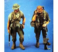 Bhowsa 1/35 Kit di figure in resina di soldati americani della guerra del Vietnam Kit di modelli in resina non verniciati e non assemblati (2 figure) //K6W4i6