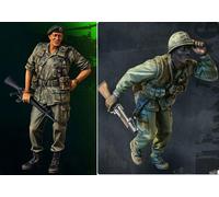 Bhowsa 1/35 Kit di figure in resina di soldati americani della guerra del Vietnam Kit di modelli in resina non verniciati e non assemblati (2 figure) //K6W4i35