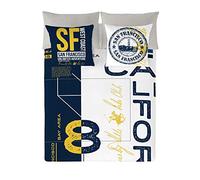 BHPC - Copripiumino 180 cm Bianco, azurro