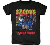 BHPLXJQMV T-Shirt Unisexe à Manches Courtes avec Inscription de Rare! Exodus Fabulous Disaster 1A345 Noir