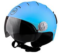 BHR 10291 Casco Demi-Jet, Blu (Azzurro Opaco), L