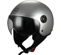 Casco moto e scooter 801 One demi-jet taglia L 59 cm silver BHR