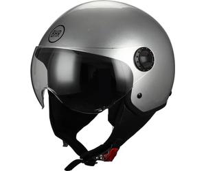 BHR 33709 Casco Moto Demi-Jet Linea One 801, Multicolore (Silver), L