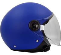 BHR Casco Demi-Jet 832 MINIMAL, Casco Scooter Omologato ECE 22.06 Leggero e Compatto, Ideale per Città e Sottosella, Blu Opaco, XL