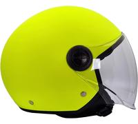 BHR Casco Demi-Jet 832 MINIMAL, Casco Scooter Omologato ECE 22.06 Leggero e Compatto, Ideale per Città e Sottosella, Giallo Fluo (Opaco), S
