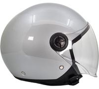 BHR Casco Demi-Jet 832 MINIMAL, Casco Scooter Omologato ECE 22.06 Leggero e Compatto, Ideale per Città e Sottosella, Silver, M