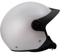 BHR Casco Demi-Jet 833 PEAK, Casco Scooter Leggero e Compatto Omologato ECE 22.06, Peso e Dimensioni ridotte & Design Minimal per la Massima Funzionalità, Bianco, XS