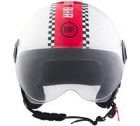 BHR 835 SPECIAL RED RUSH CASCO DEMI-JET SCOOTER UNISEX OMOLOGATO ECE 22.06