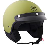 BHR 839 VERDE OPACO CASCO DEMI-JET SCOOTER/MOTO ADULTO UNISEX OMOLOGA ECE 22.06