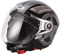 BHR 93285 Casco Doppia Visiera Modello Double 709, Star Nero, S