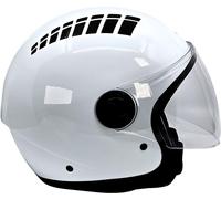 BHR Casco da moto DJ 834 flow colore bianco, taglia XS BHR