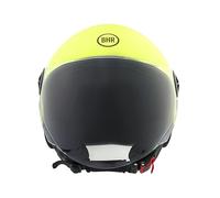 BHR Casco Demi-Jet 832 MINIMAL, Casco Scooter Omologato ECE 22.06 Leggero e Compatto, Ideale per Città e Sottosella, Giallo Fluo (Opaco), S