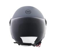 BHR Casco Demi-Jet 832 MINIMAL, Casco Scooter Omologato ECE 22.06 Leggero e Compatto, Ideale per Città e Sottosella, Grigio Opaco, XL