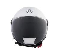 BHR Casco Demi-Jet 832 MINIMAL, Casco Scooter Omologato ECE 22.06 Leggero e Compatto, Ideale per Città e Sottosella, Silver, M