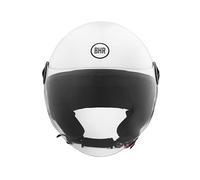 BHR Casco Demi-Jet 832 MINIMAL, Casco Scooter Omologato ECE 22.06 Leggero e Compatto, Ideale per Città e Sottosella, Bianco, L