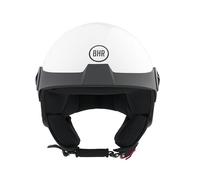 BHR Casco Demi-Jet 833 PEAK, Casco Scooter Leggero e Compatto Omologato ECE 22.06, Peso e Dimensioni ridotte & Design Minimal per la Massima Funzionalità, Bianco, XS