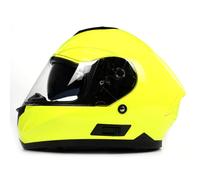 BHR Casco Integrale Moto con Doppia Visiera 814 RIDE | Casco Moto Integrale Omologato ECE con Visiera Doppia Antigraffio | Casco Moto Donna/Uomo con Sgancio Micrometrico | Giallo Fluo | M