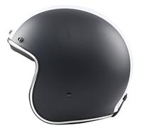 BHR Casco Jet Vintage 811 VINTAGE | Casco Moto Vintage Omologato ECE | Casco Moto Jet stile Cafè Racer | NERO OPACO/BIANCO | XS