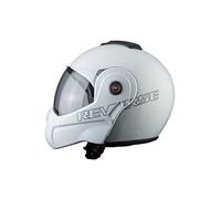 BHR Casco Modulare Moto 807 REVERSE | Casco Moto Integrale Omologato ECE con funzione Flip-Up 180° | Casco Moto Modulare Uomo & Donna con Sgancio Micrometrico | BIANCO | L