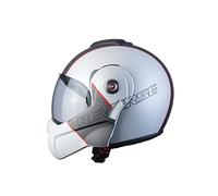 BHR Casco Modulare Moto 807 REVERSE | Casco Moto Integrale Omologato ECE con funzione Flip-Up 180° | Casco Moto Modulare Uomo & Donna con Sgancio Micrometrico | COOL WHITE | XS