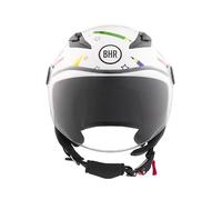 BHR Casco Moto Bambino, Casco Demi-Jet 838 CHILDREN | Omologato ECE 22.06, Casco Scooter per Bambini/Bambine, Visiera Antigraffio e Sgancio Micrometrico