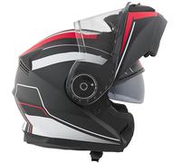 BHR Casco Moto Modulare 836 FLIP-UP, Casco Moto Apribile Omologato ECE 22.06 Con Schermo Parasole, Doppia Visiera Antigraffio e Sgancio Micrometrico, Utilizzo Touring e Cittadino, Cool Black XL