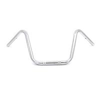 BHYShop Manubrio 7/20,3 cm 22 mm per chopper bobber Cruiser Custom in acciaio al cromo molibdeno, Silver, Bici da crociera