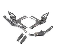 BHYYDS Per B&MW S1000RR 2019-2024 M1000RR 2021-2023 Accessori per Moto Poggiapiedi Regolabili Arretrati Pedane Poggiapiedi per Moto(Titanio)