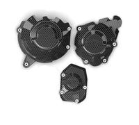 BHYYDS Per Kawasaki Ninja 1000 SX VERSYS 1000 2012-2025 Protezione Motore per Moto 0Protezione Pompa Frizione Coperchio di Protezione del Motore(One Set (CF Texture))