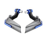 BHYYDS Per Kawasaki Ninja 250 300 650 ZX6 Vulcan S 650 Paramani per moto parabrezza protezioni modificate Paramani per moto(Blu)