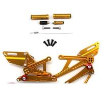 BHYYDS Per Kawasaki Ninja H2 H2R ZXT0 2016-2021 QS Poggiapiedi Arretrati Regolabili per Moto Pedane Poggiapiedi per Moto(Oro)