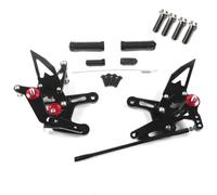 BHYYDS Per Kawasaki Ninja ZX-10R ZX10R 2011-2015 Pedane Arretrate Regolabili per Moto Pedane Poggiapiedi per Moto(Grigio)