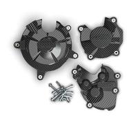 BHYYDS Per Kawasaki Ninja ZX6R 636 2024-2025 Protezione Motore per Moto Coperchio di Protezione del Motore(Carbon Fiber Printed)