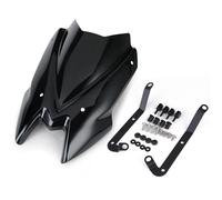 BHYYDS Per Kawasaki Z650 2017 2018 2019 2020 2021 2022 2023 2024 2025 Parabrezza per Moto Parabrezza Moto(2020-2025 Smoke)