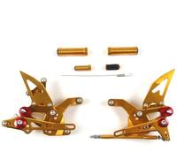 BHYYDS Per Kawasaki Z900 ZR900 2020-2023 Accessori per Moto, Pedane Arretrate Regolabili Pedane Poggiapiedi per Moto(Oro)