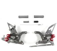 BHYYDS Per Kawasaki Z900 ZR900 2020-2023 Accessori per Moto, Pedane Arretrate Regolabili Pedane Poggiapiedi per Moto(Titanium Gray)