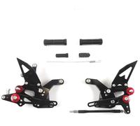 BHYYDS Per Kawasaki Z900 ZR900 2020-2023 Accessori per Moto, Pedane Arretrate Regolabili Pedane Poggiapiedi per Moto(Beige)