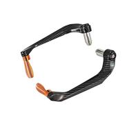 BHYYDS Per Y&AMAHA Kawasaki Protezione per leve freno e frizione manubrio moto in fibra di carbonio Paramani per moto(Rosso)