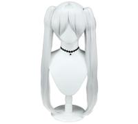 bi bi hou Frieren Cosplay Parrucca Bianca Doppia Coda di Cavallo 70cm Lungo Anime Frieren at the Funeral Cosplay Frieren Wig Natale Halloween Carnevale Party Performance Anime Parrucca Adulti