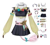 bi bi hou Genshin Impact Varesa Cosplay Costume Completo con Parrucca Genshin Varesa Cosplay Outfit Personaggi del Gioco Varesa Uniforme Natale Halloween Carnevale Party Stage Performance
