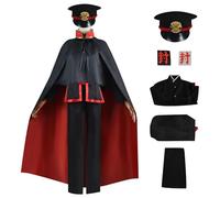 bi bi hou Hanako Kun Cosplay Costume Completo con Parrucca Anime Toilet Bound Hanako Kun Cosplay Costume Hanako Kun Outfit Natale Halloween Carnevale Party Stage Performance Adulto Unisex