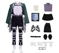 bi bi hou Mikasa Cosplay Costume AOT Cosplay Levi Costume Anime Attack On Titan Stagione 4 Travestimento Survey Corps Cosplay Uniforme Halloween Carnevale Natale Party Performance Costume per Adulti